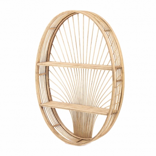 Kidsdepot Rattan Wandregal rund