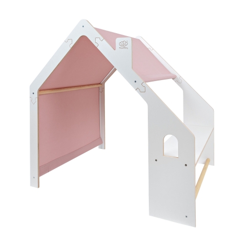 Meowbaby Holz Spielhaus wei-rosa