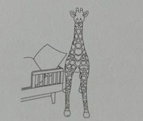 Wild&soft Giraffe 135cm Plschfigur stehend