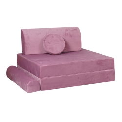 Meowbaby Premium Spielsofa Velvet rosa