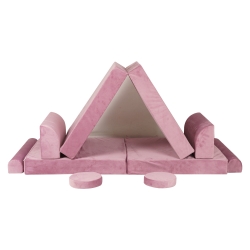 Meowbaby Premium Spielsofa Velvet rosa