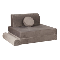 Meowbaby Premium Spielsofa Velvet grau