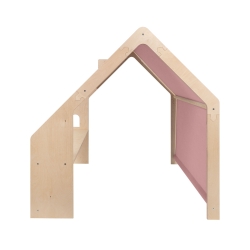 Meowbaby Holz Spielhaus natur-rosa