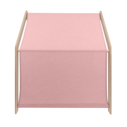 Meowbaby Holz Spielhaus natur-rosa