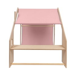 Meowbaby Holz Spielhaus natur-rosa