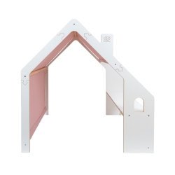 Meowbaby Holz Spielhaus wei-rosa