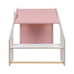 Meowbaby Holz Spielhaus wei-rosa