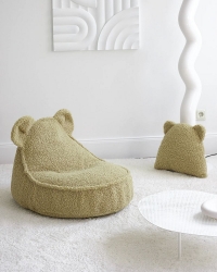 Wigiwama Boucle Teddy Br Kissen Matcha grn