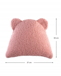 Wigiwama Boucle Teddy Br Kissen Guava rosa