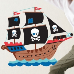 Wandsticker Piratenschiff