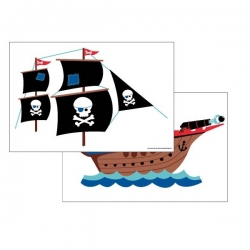 Wandsticker Piratenschiff